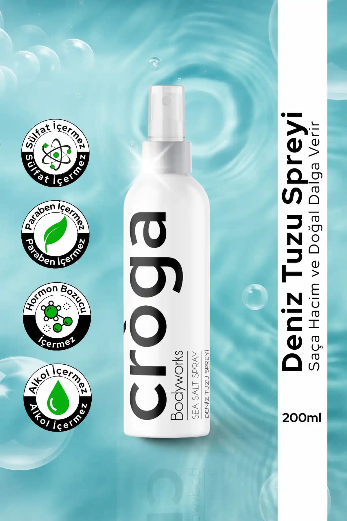 La Coir Cròga Deniz Tuzu Spreyi: Doğal Dalga ve Hacim Sağlayan Saç Bakım Ürünü