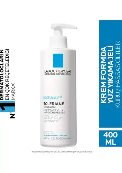 La Roche-Posay Toleriane Caring Wash Hassas ve Kuru Ciltler İçin Güvenilir Temizleyici
