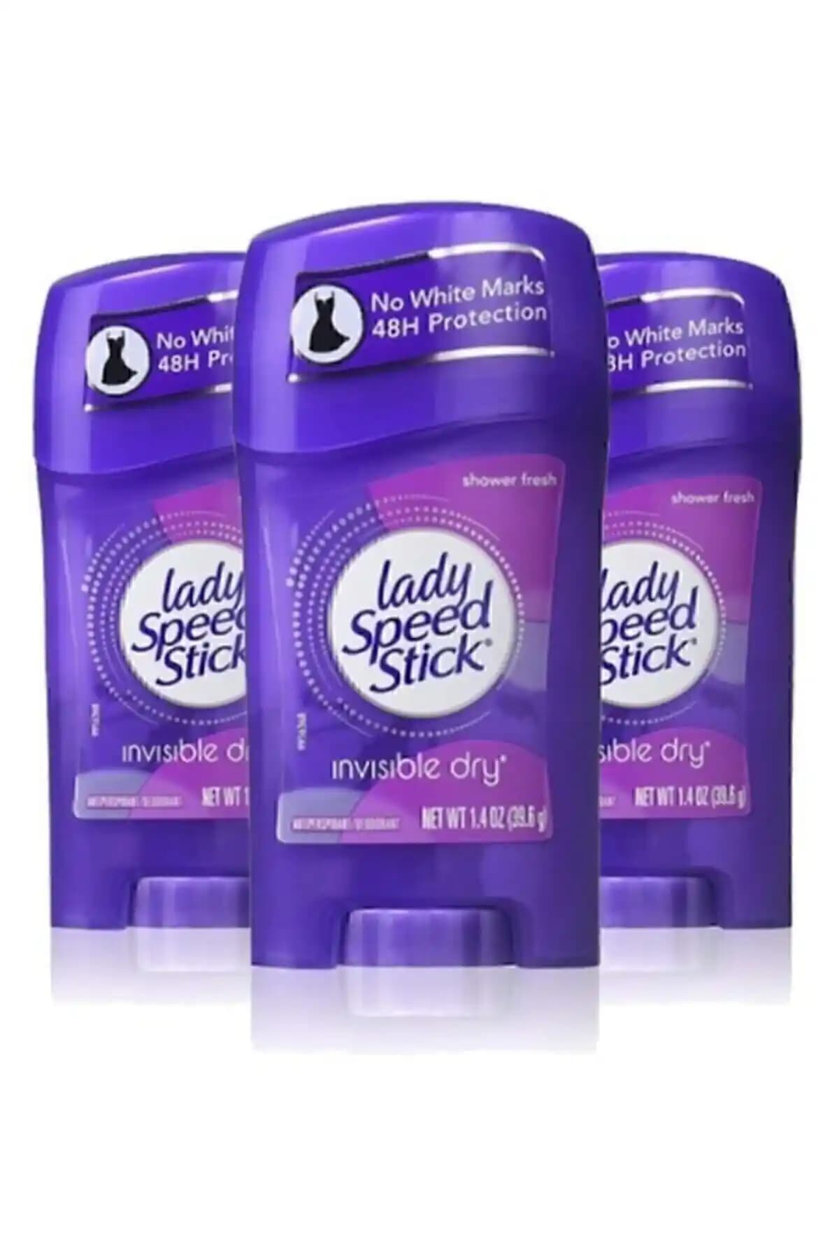 Lady Speed Stick Invisible Dry Shower Fresh Kadın Deodorantı 40g X3 Güvenli ve Uzun Süreli Koruma
