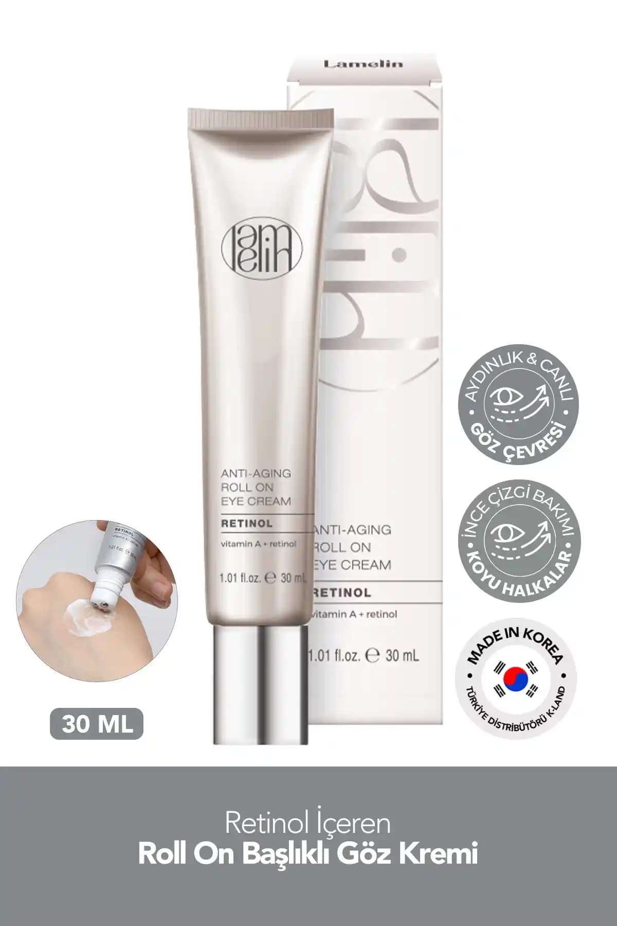 Lamelin Retinol Göz Kremi: Yaşlanma ve Milia Karşıtı Güçlü Göz Bakım Ürünü