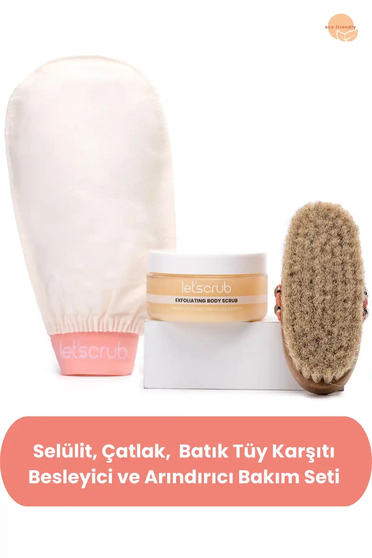 LET'SCRUB Selülit Karşıtı Cilt Bakım Seti Doğal ve Etkili Çözüm Sunar