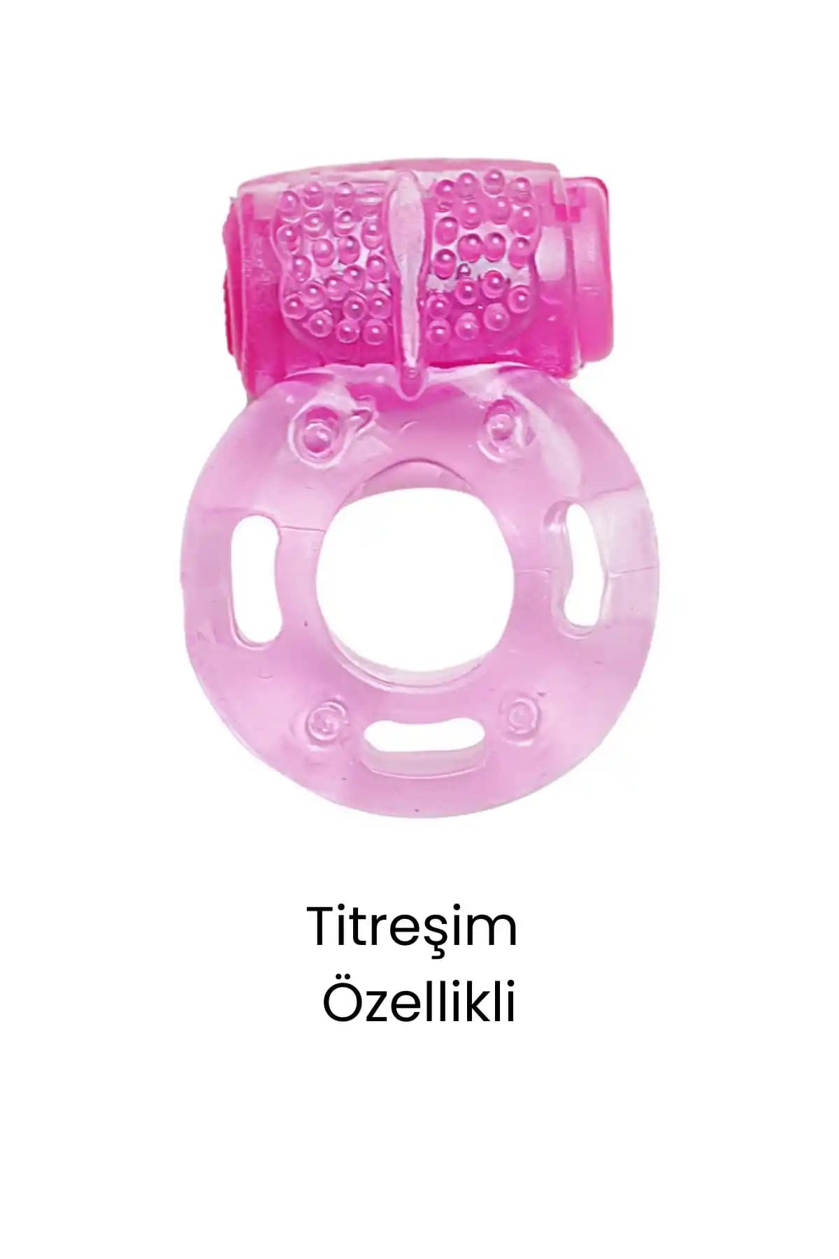 Leten Tırtıklı Titreşimli Penis Halkası Pembe: Estetik ve Güçlü Uyarıcı Özellikler