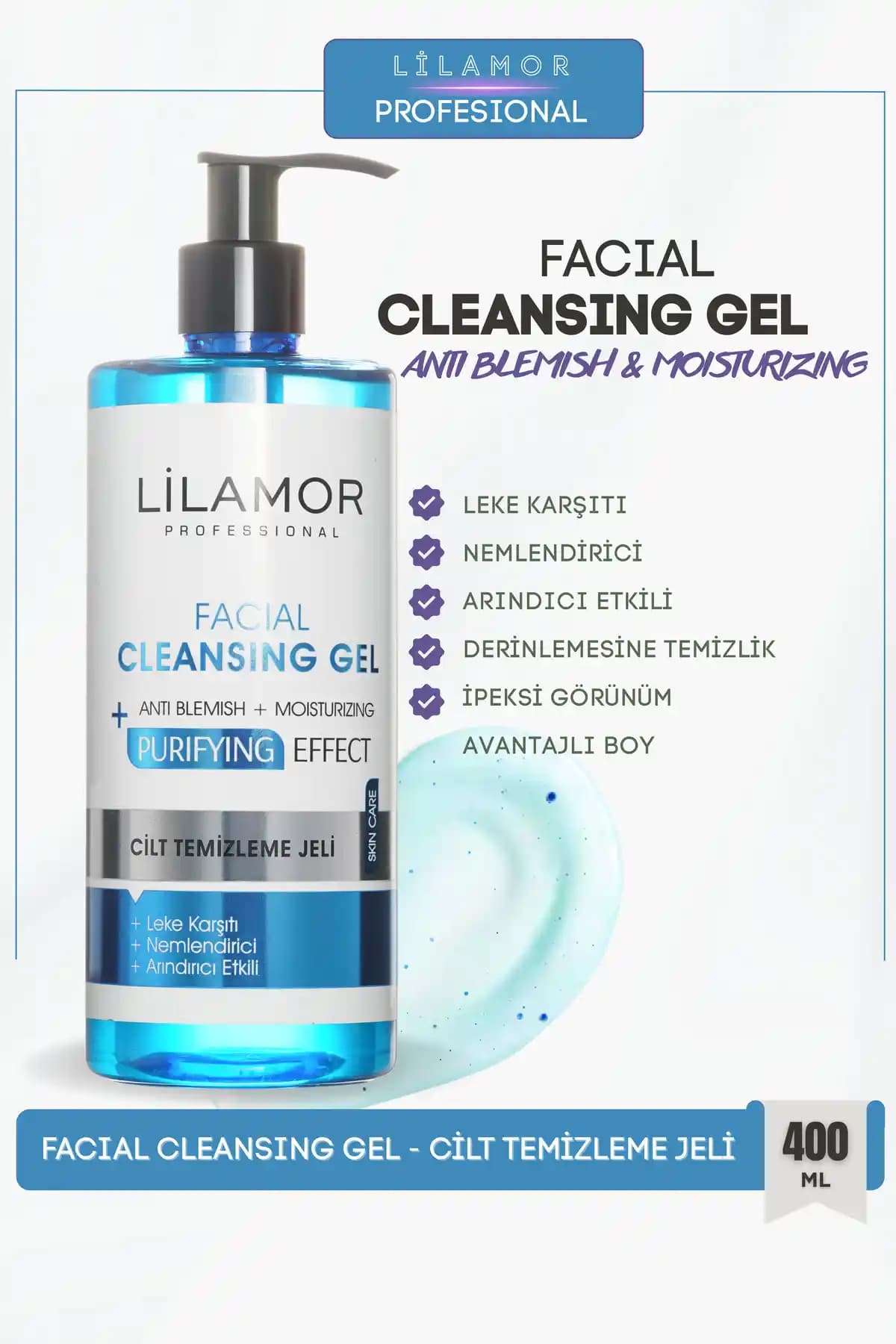 Lilamor Cilt Temizleme Jeli: Derinlemesine Temizlik ve Leke Karşıtı Bakım Özellikleri
