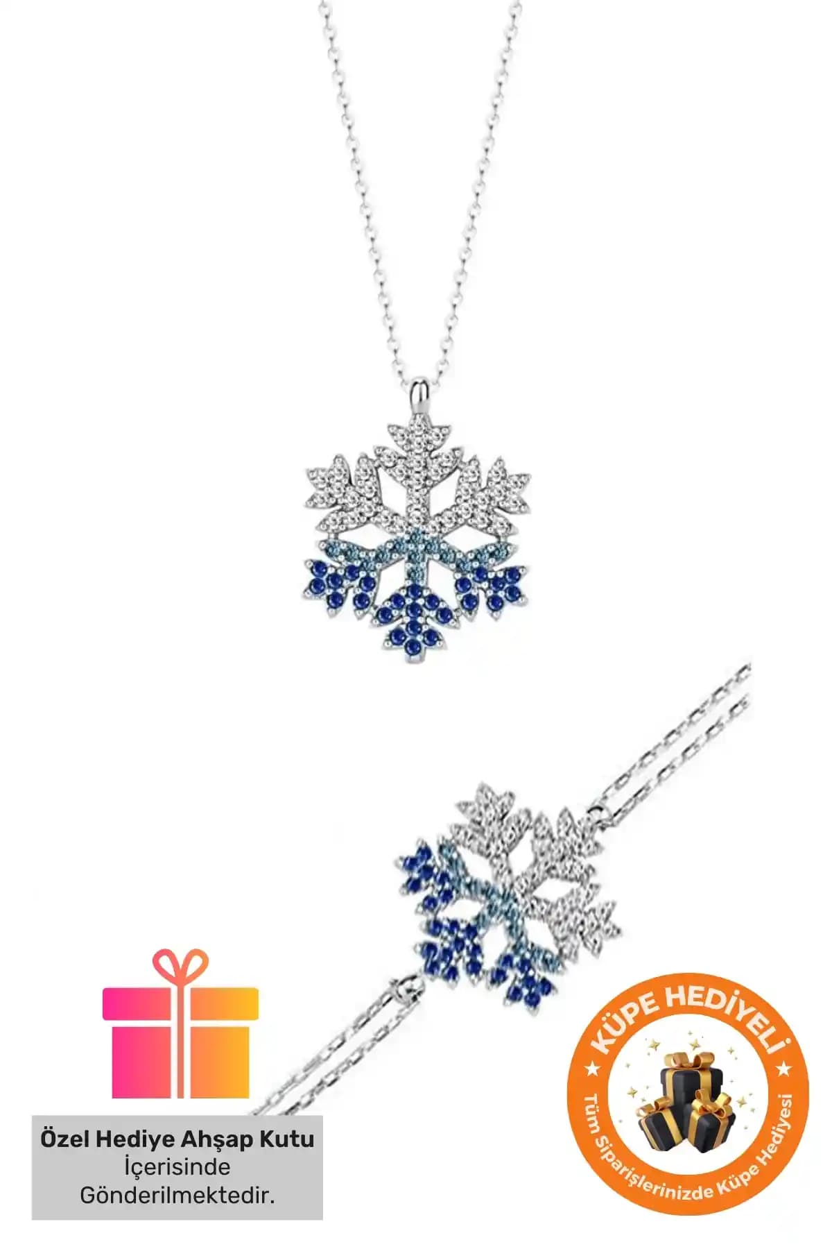 Lucente Jewelry Seti: 925 Ayar Gümüş Kaplama Zirkon Taşlı Hediye Takı Koleksiyonu