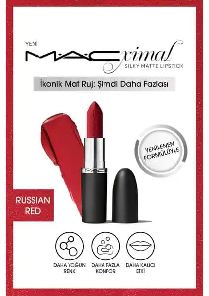 MAC Ximal Silky Matte Dudak Ruju: Yoğun Renk ve Uzun Süreli Konfor Sunan Modern Formül