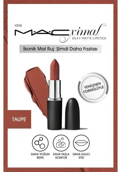MAC Ximal Silky Matte Ruj: Yoğun Renk ve Bakım Sunan Sürdürülebilir Dudak Rengi
