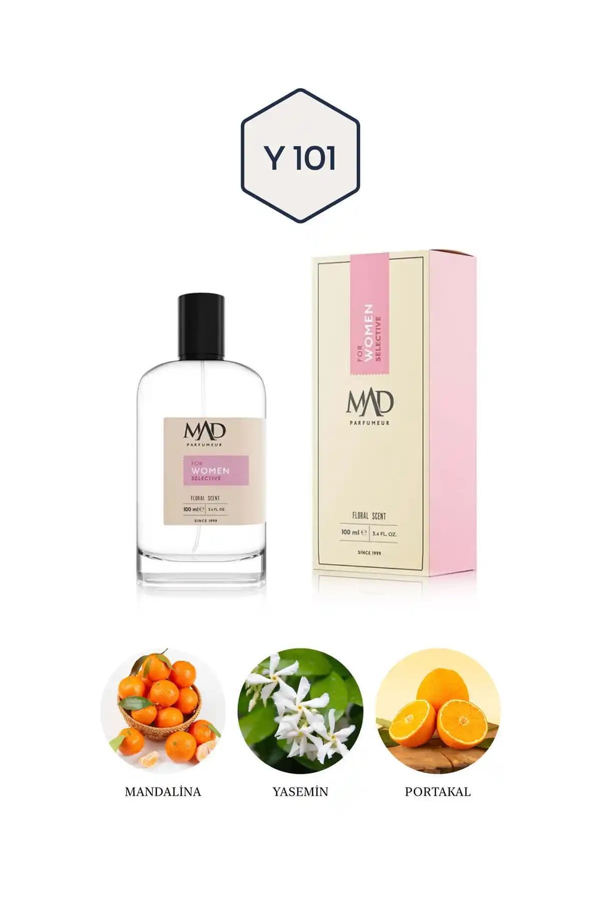 Mad Y101 Selective Kadın Parfümü Zarafet ve Kalıcılığı Bir Arada Sunar