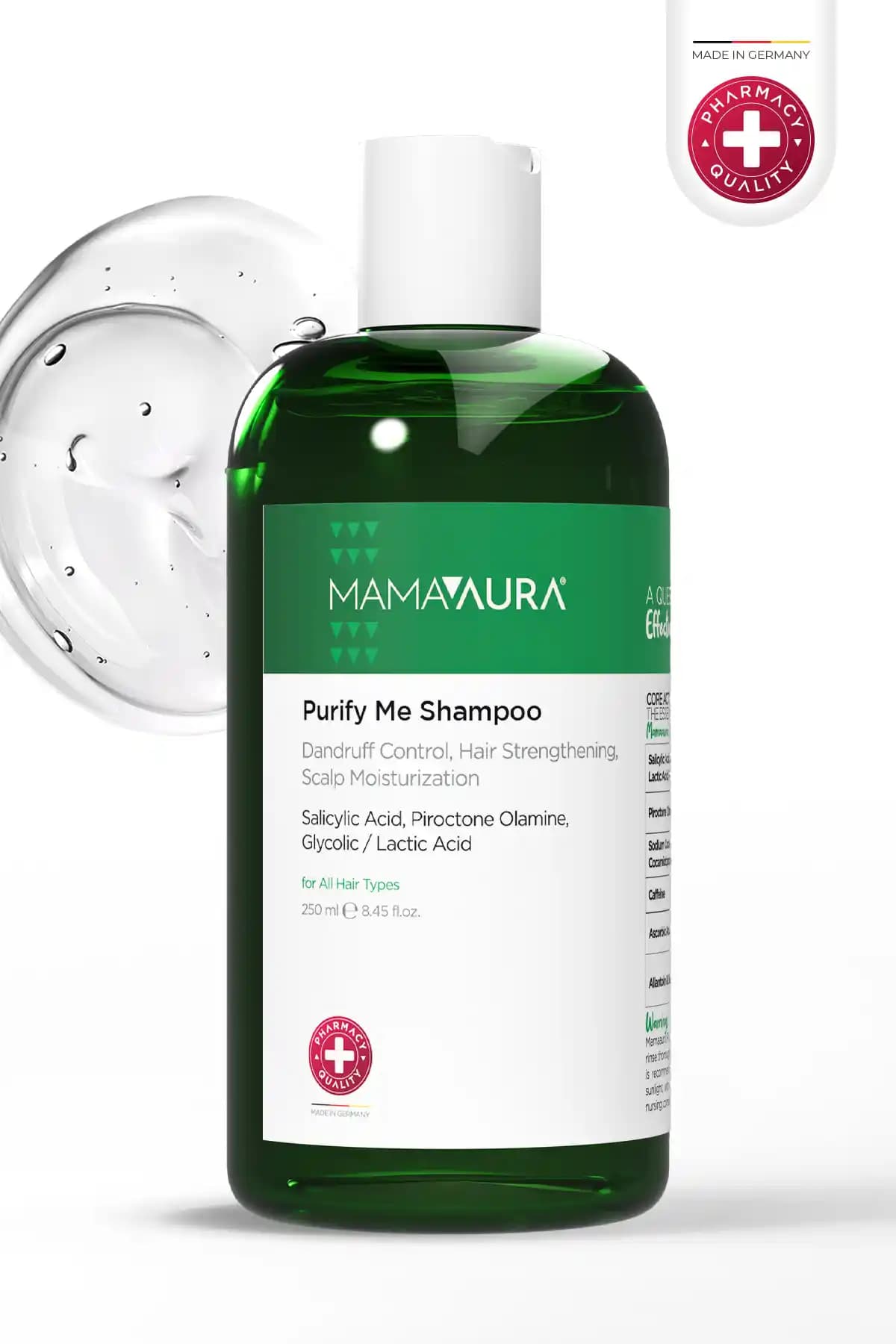 MAMAAURA Kepek ve Kaşıntı Karşıtı Şampuan Saç Derisini Rahatlatan Doğal Bakım Ürünü