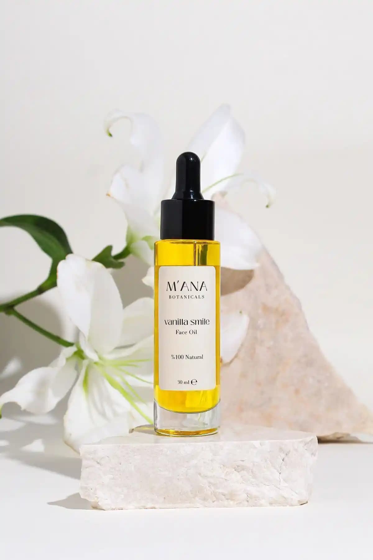MANA BOTANICALS Vanilla Smile Yüz Masaj Yağı Doğal ve Çok Yönlü Cilt Bakım Ürünü