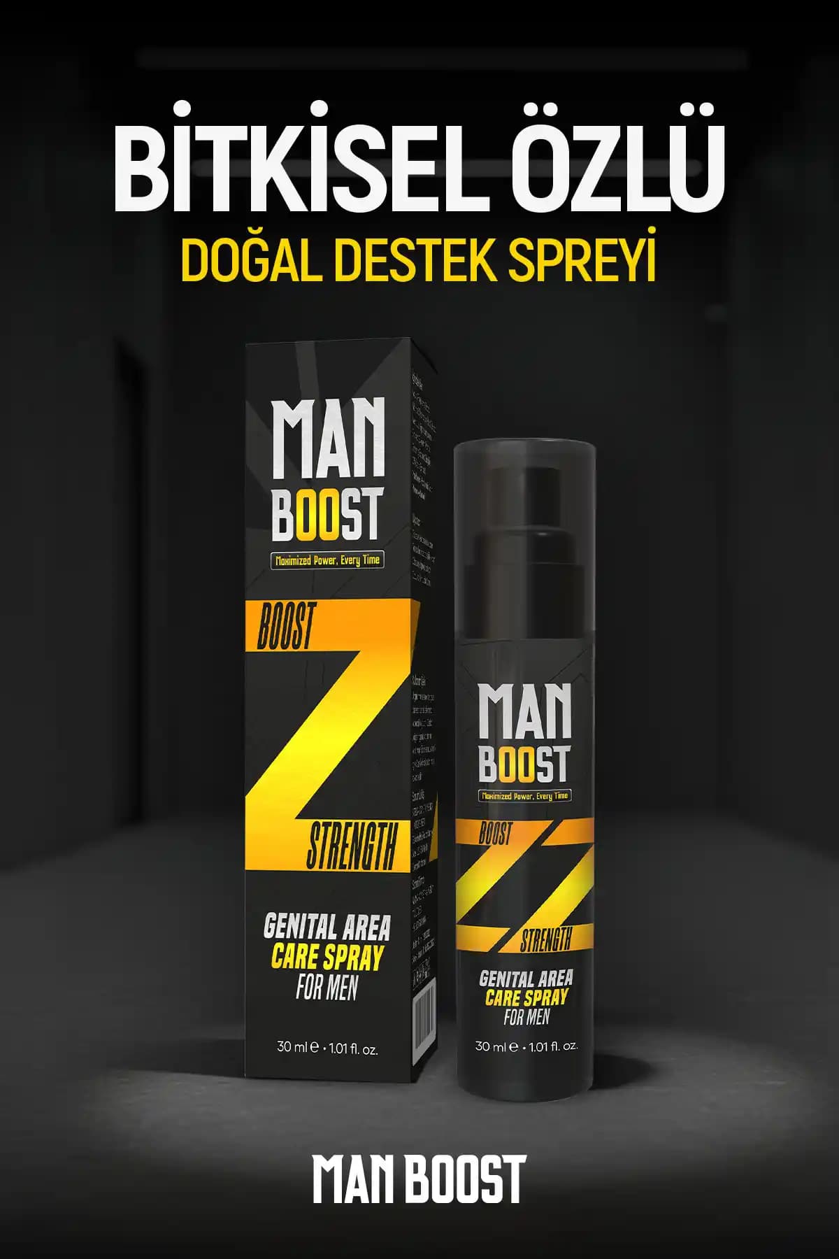ManBoost Erkeklere Özel Premium Kuvvet Spreyi: Güç ve Konfor Sağlayan Etkili Formül