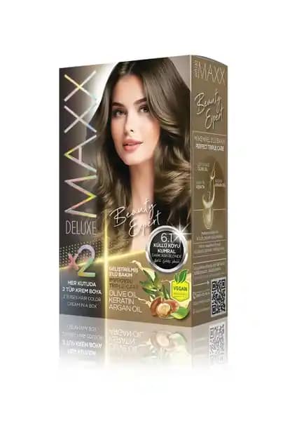 Maxx Deluxe BEAUTY EXPERT 6.1 Küllü Koyu Kumral Saç Boyası ve Bakım Seti Özellikleri