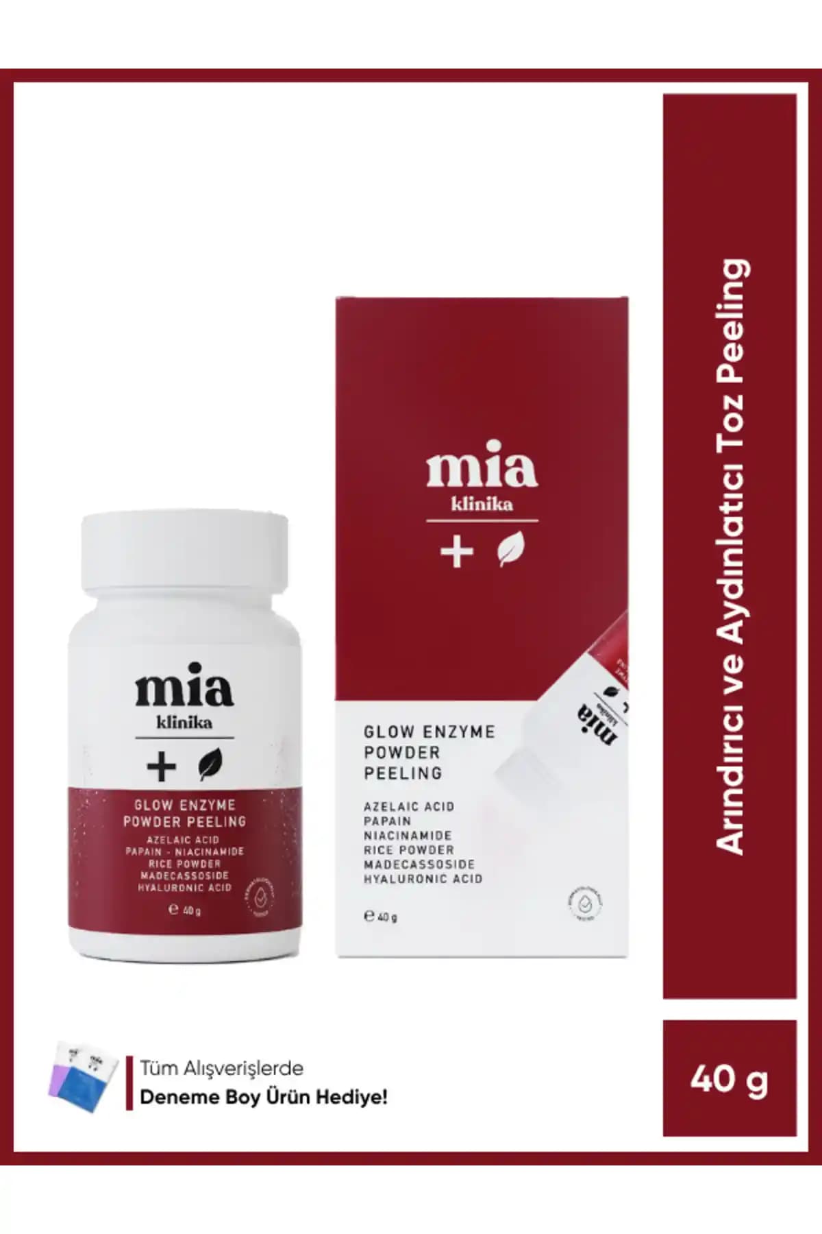 Mia Klinika Glow Enzyme Powder Peeling: Kontrollü ve Nazik Cilt Temizliği İçin Etkili Bir Çözüm
