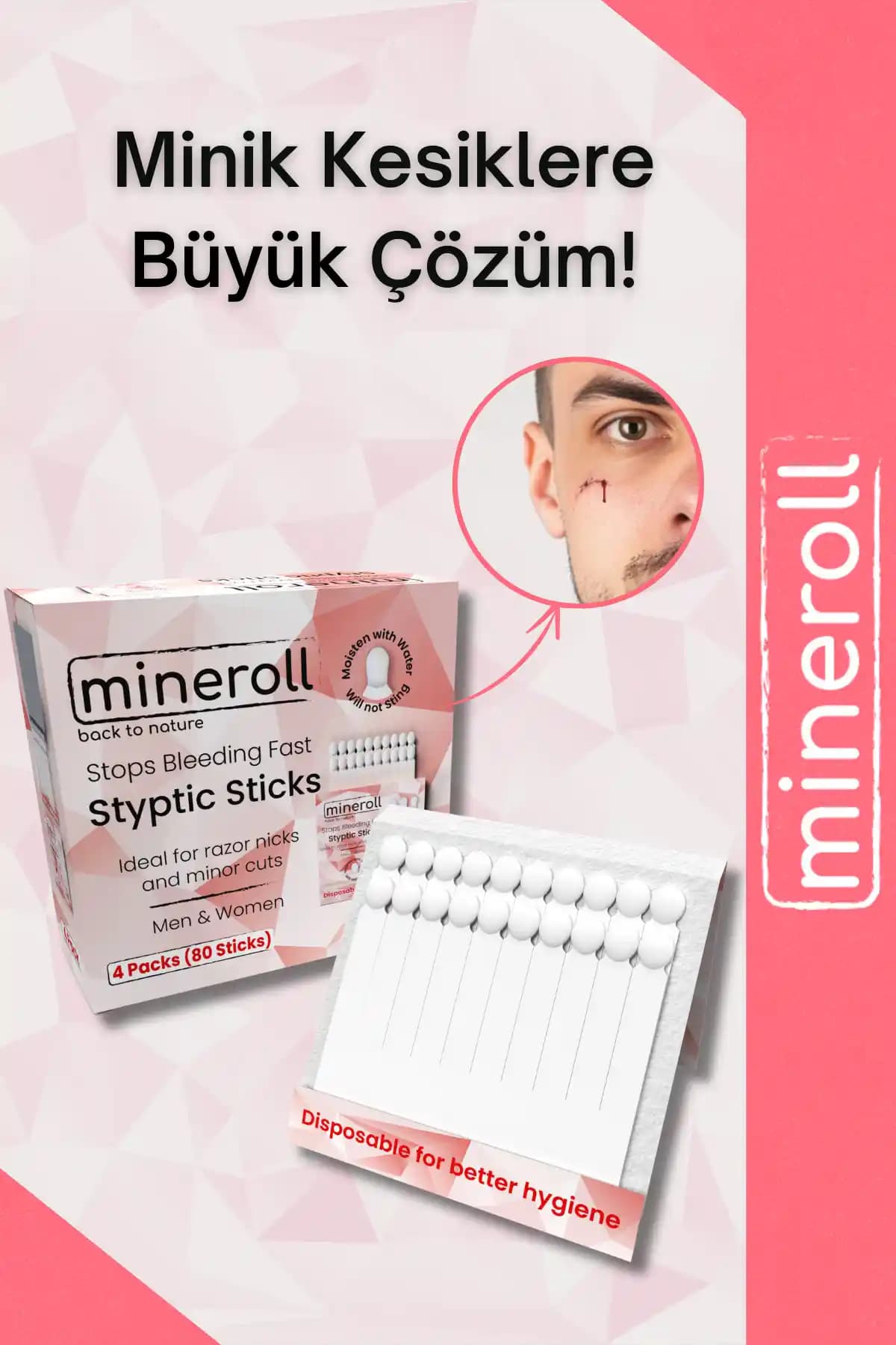 Mineroll Tek Kullanımlık Kan Taşı ile Güvenli ve Pratik Kanama Kontrolü Çözümü