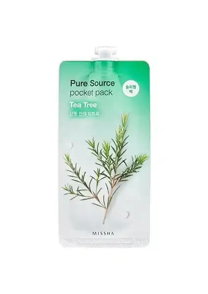 Missha Pure Source Pocket Pack Tea Tree: Hassas ve Sivilceli Ciltler İçin Doğal Çözüm