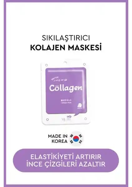 MjCare Kolajen İçeren Kağıt Yüz Maskesi: Yaşlanma Karşıtı ve Nemlendirici Cilt Bakım Ürünü
