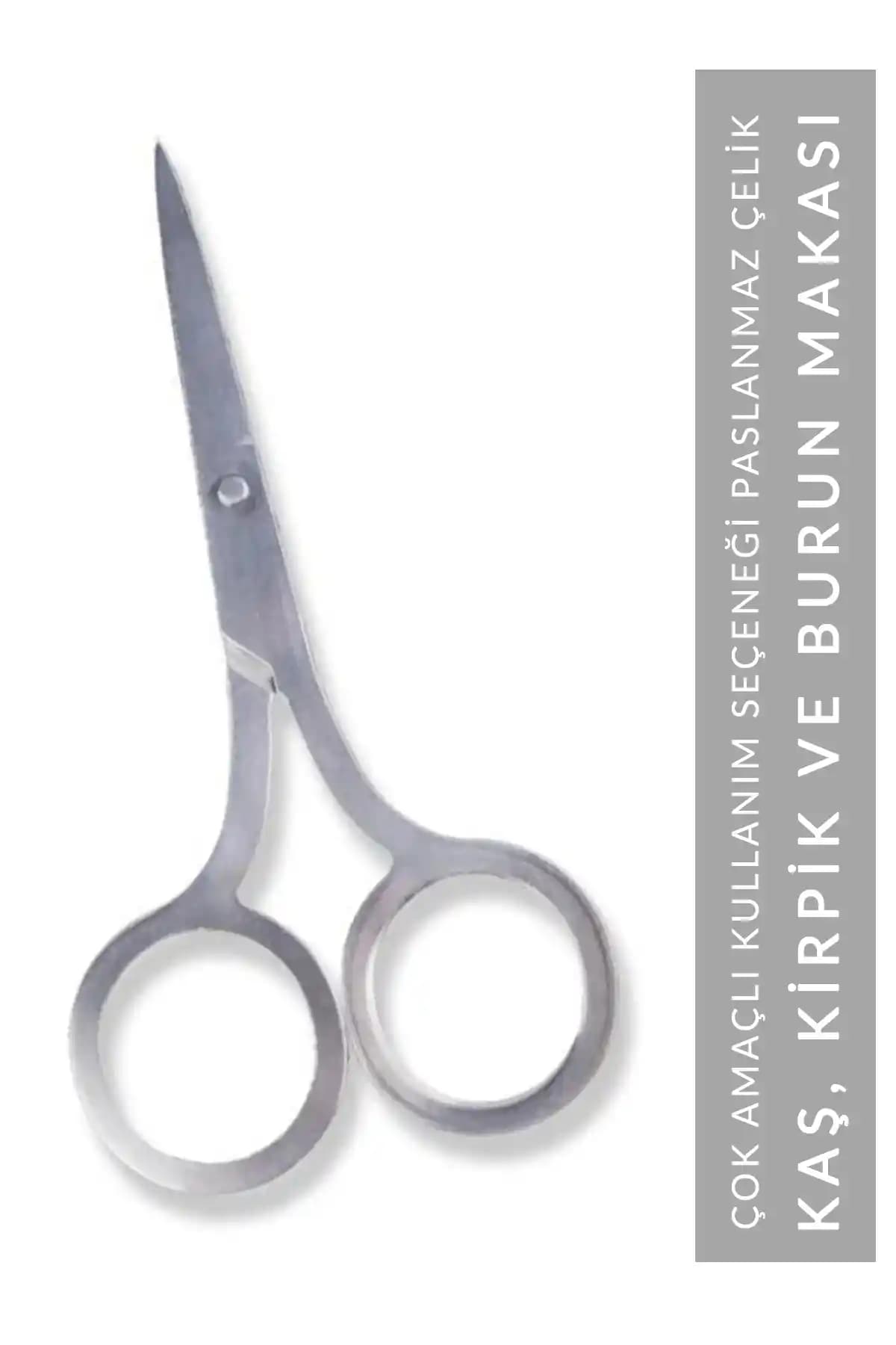 Muggio Çok Amaçlı Kaş, Kirpik ve Burun Makası: Paslanmaz Çelik ile Güvenilir ve Hassas Kesim