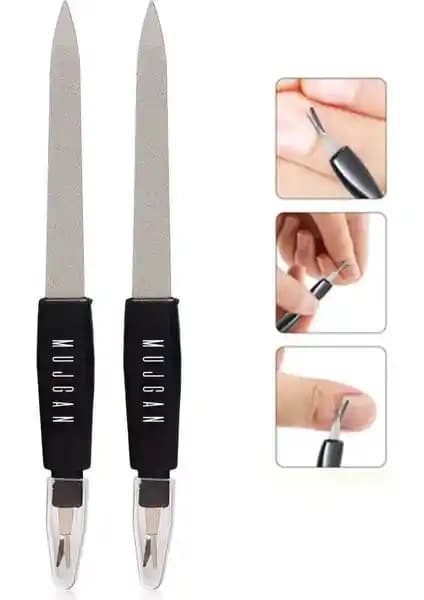 MUJGAN Rose Gold Renkli Gümüş Tırnak Törpüsü Şık Tasarımı ve Pratik Kullanımıyla Öne Çıkıyor