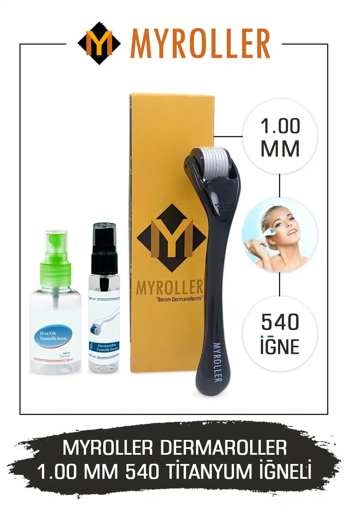 Myroller Dermaroller 1.00mm Cilt Sağlığı ve Güzellik İçin Güvenilir Bir Çözüm