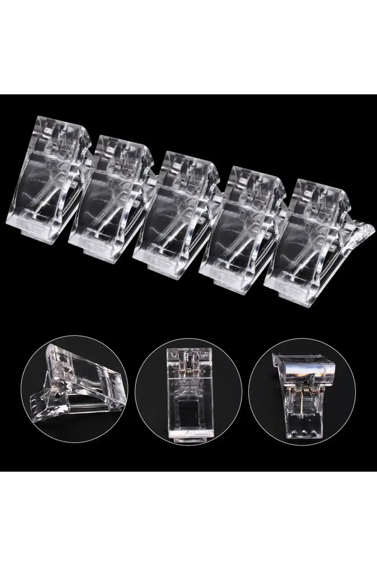 Nail Master Polijel Mandal Klipsi 5'li Set Profesyonel ve Pratik Tırnak Uygulama Çözümü