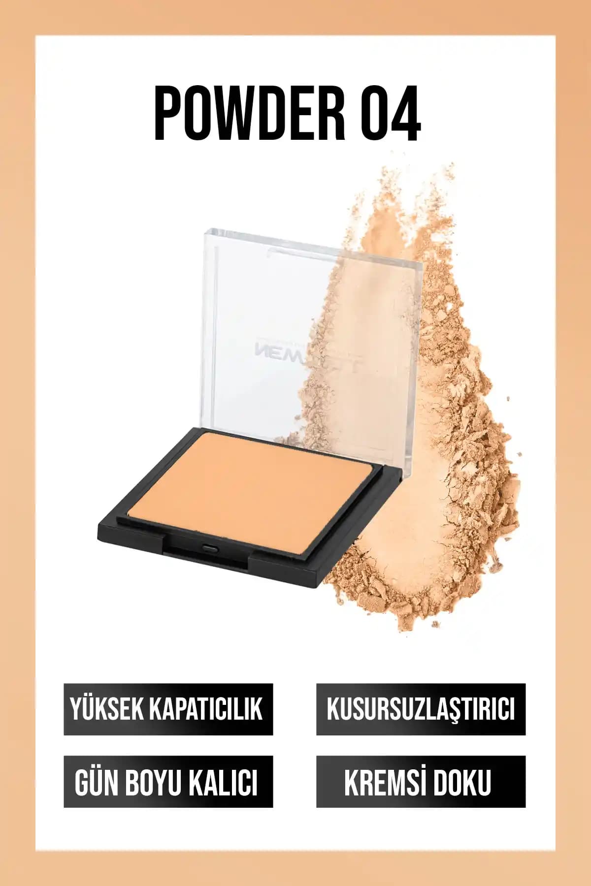 New Well Powder 04: Yüksek Kapatıcılık ve Doğal Mat Görünüm Sunan Toz Makyaj Pudrası