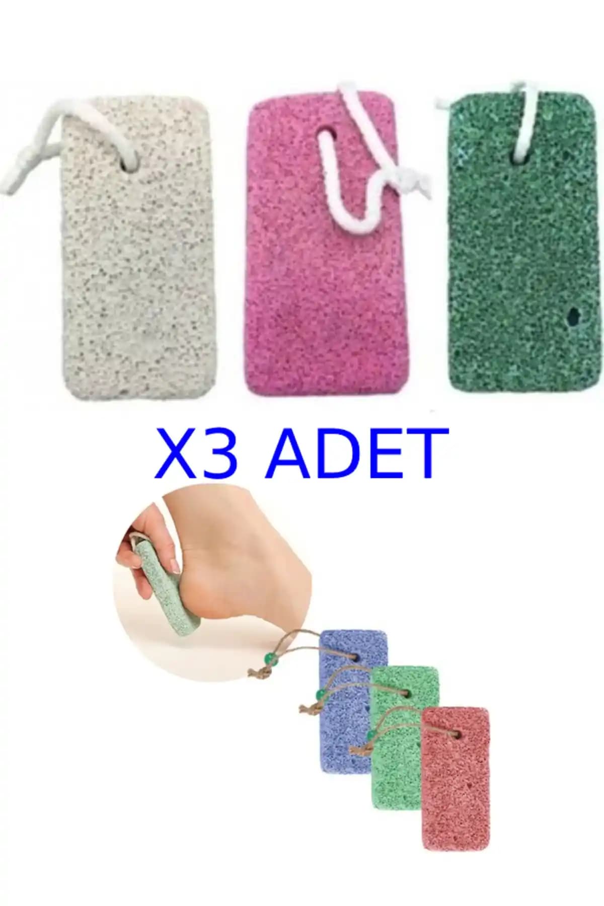 Nistabolje 3'lü Ponza Taşı Seti ile Doğal ve Etkili Ayak Bakımı Çözümü