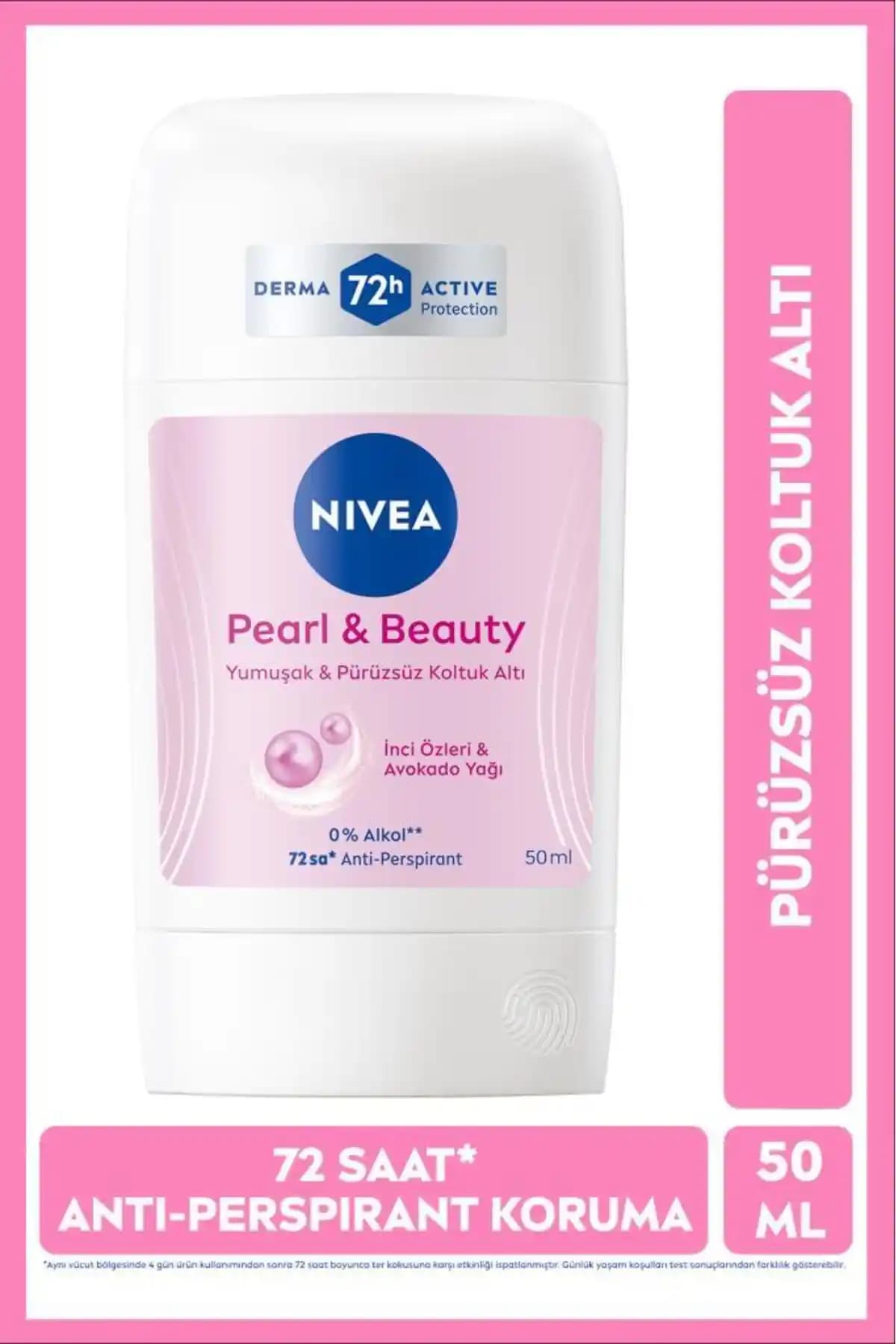 NIVEA Pearl & Beauty Kadın Stick Deodorant: Gün Boyu Ferahlık ve Güvenlik Sağlayan Formül