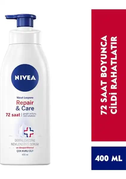 Nivea Repair Care Vücut Losyonu: Çok Kuru Ciltler İçin Onarıcı ve Nemlendirici Çözüm