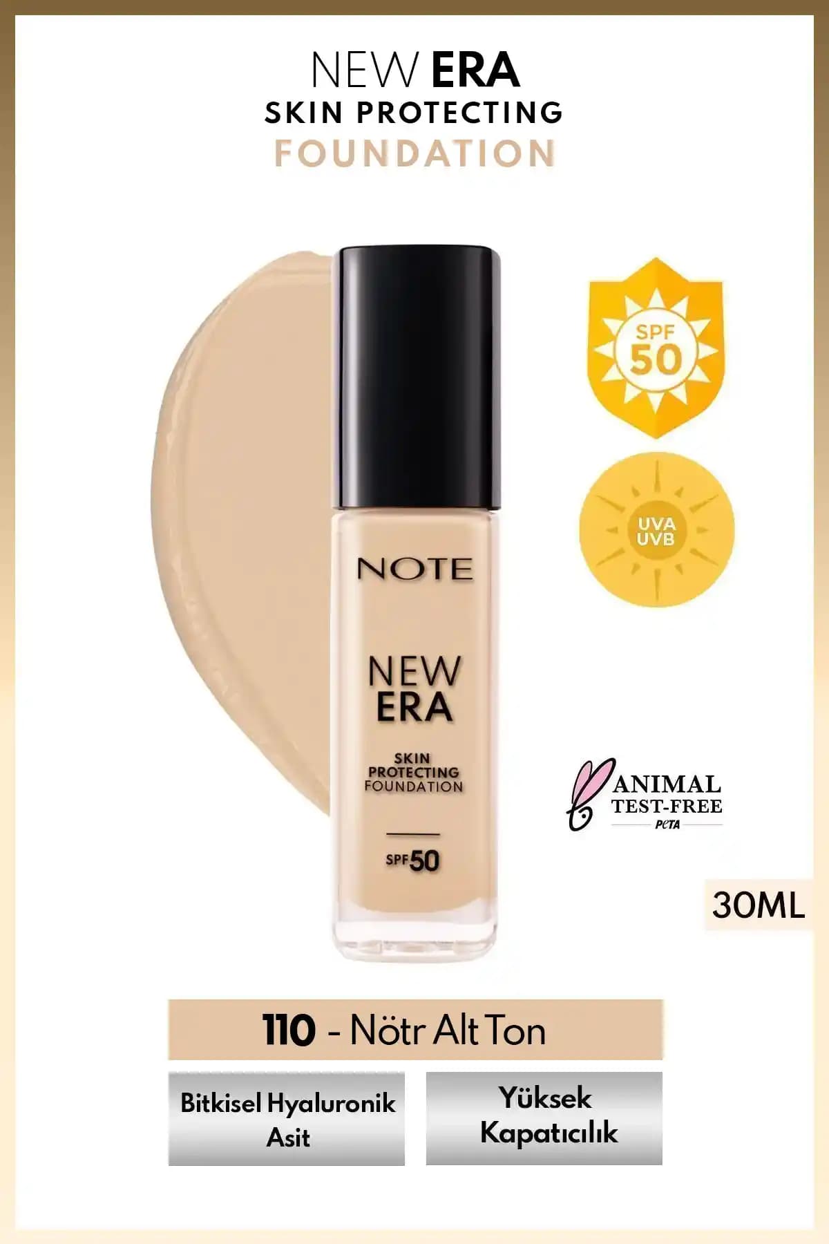 Note Cosmetics Yeni Serisi SPF 50 Nemlendirici Fondöten ile Doğal ve Koruyucu Makyaj