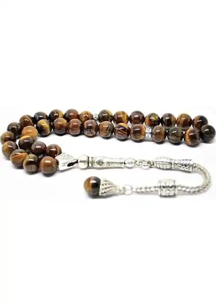 Nurberk Kaplan Gözü Tesbih Doğal Taşlar ile Zarif ve Özgün Tasarım