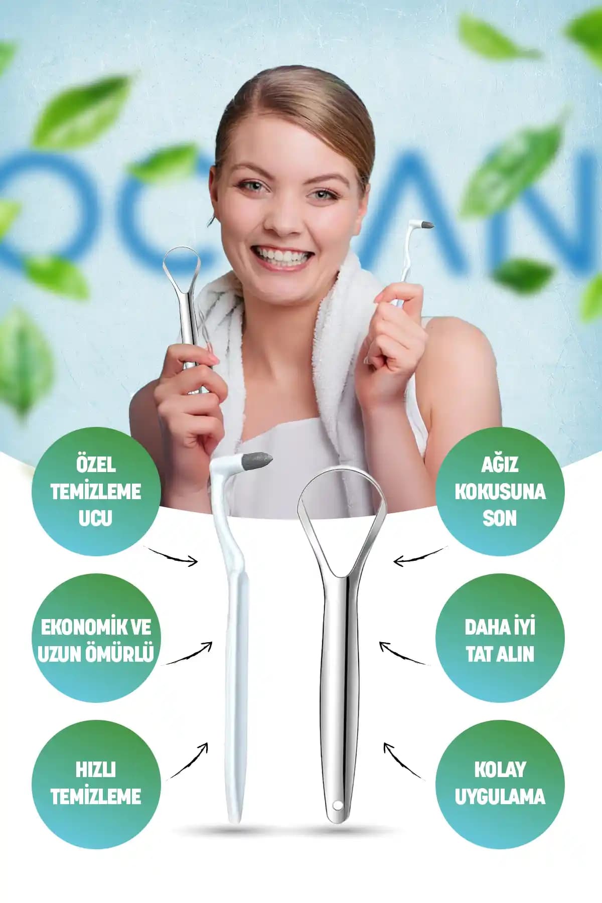 OceanCare Diş Silgisi: Dayanıklı ve Hijyenik Metal Yapısıyla Ağız Bakımında Yeni Standart