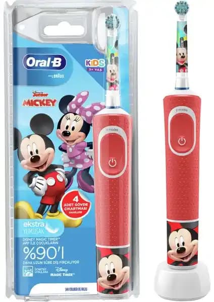 Oral-B D100 Vitality Mickey & Friends Çocuk Diş Fırçası: Eğlenceli ve Etkili Diş Temizliği