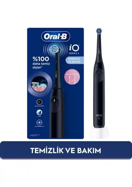 Oral-B iO 2 Şarjlı Diş Fırçası Gece Siyahı ile Günlük Diş Bakımında Yenilikçi Çözüm