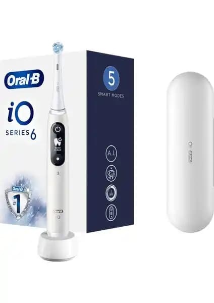 Oral-B iO 6 Şarjlı Diş Fırçası Beyaz Gelişmiş Ağız Bakım Cihazı