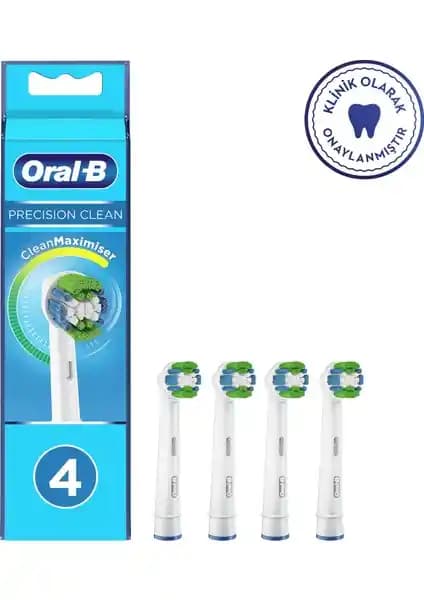 Oral-B Precision Clean 4'lü Yedek Başlık Seti Diş ve Diş Eti Sağlığı İçin Uygun