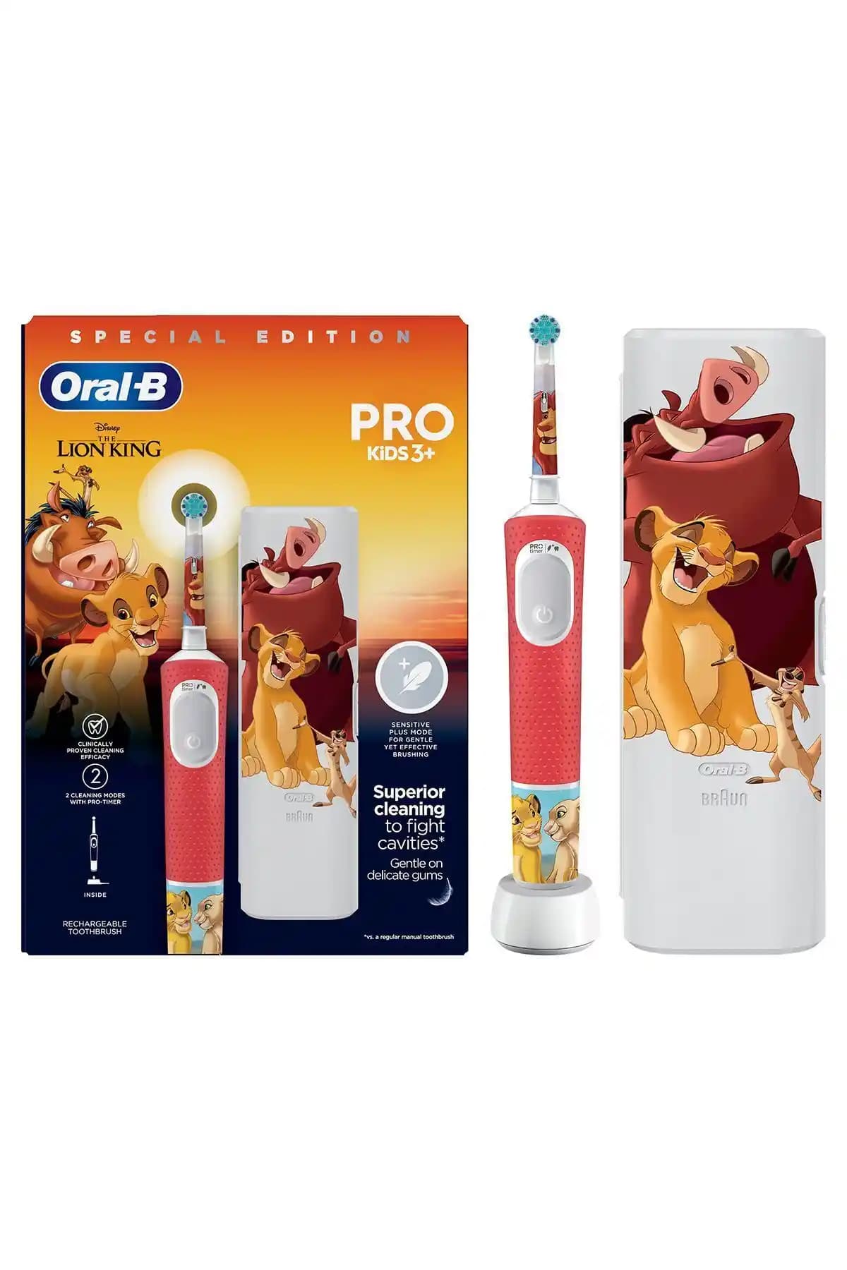 Oral-B Pro Kids The Lion King Şarjlı Diş Fırçası: Çocuklar İçin Güçlü ve Eğlenceli Temizlik Çözümü