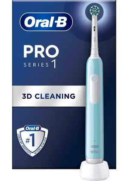 Oral-B Pro Serisi 1 Şarjlı Diş Fırçası Mavi Renkli Günlük Ağız Bakımı İçin Uygun