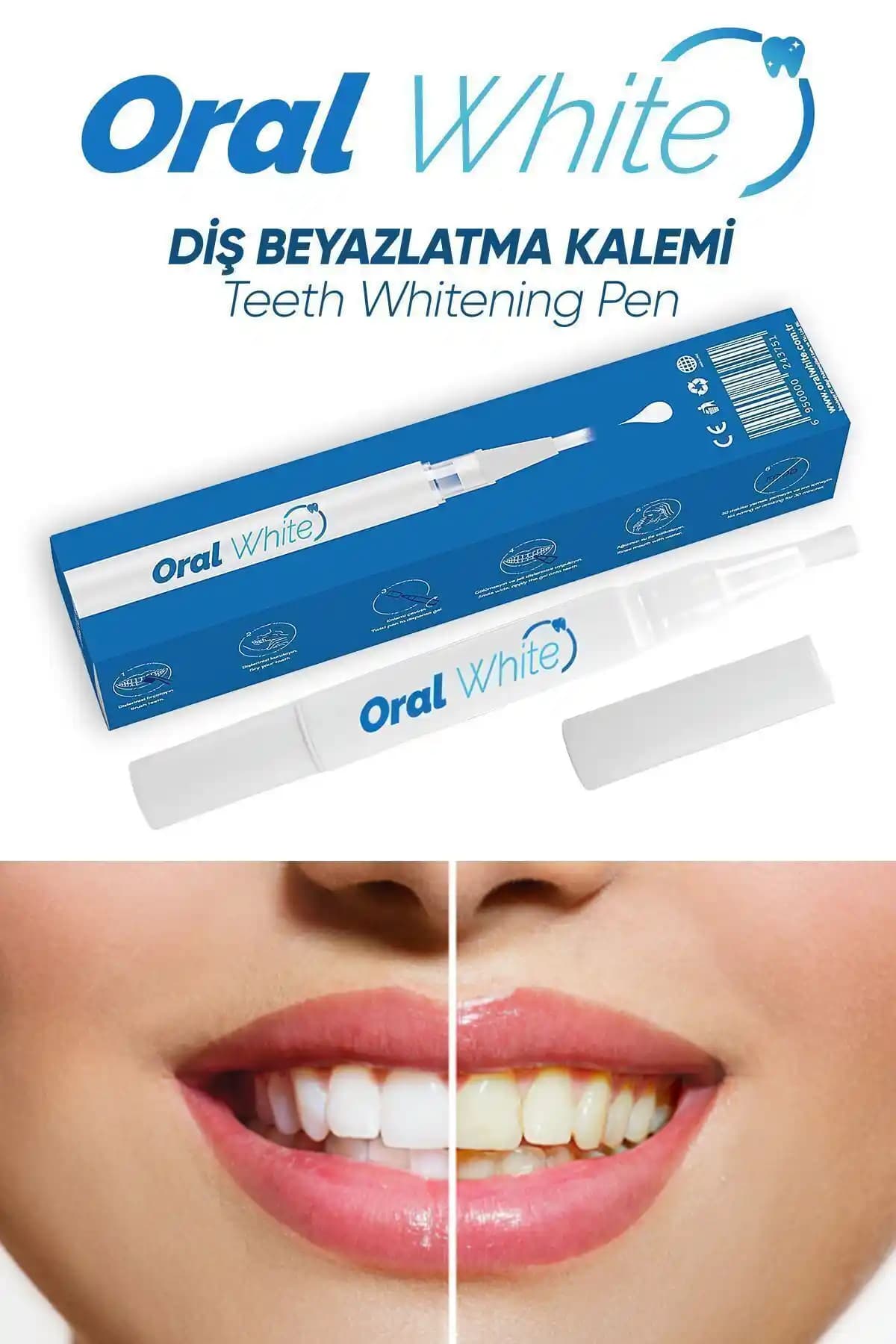 Oral White Cleaning Pro Diş Beyazlatıcı Kalem: Hızlı ve Güvenli Evde Diş Beyazlatma Çözümü