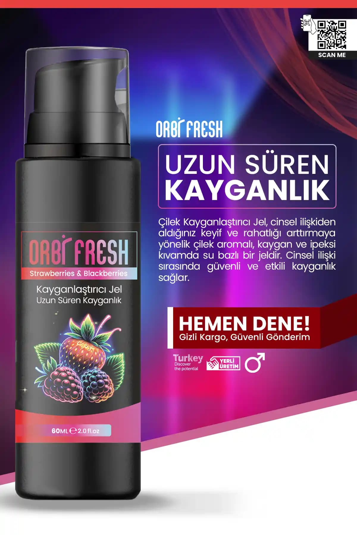 ORFIFRESH Çilek ve Böğürtlen Kayganlaştırıcı Jel İncelemesi ve Kullanıcı Yorumları
