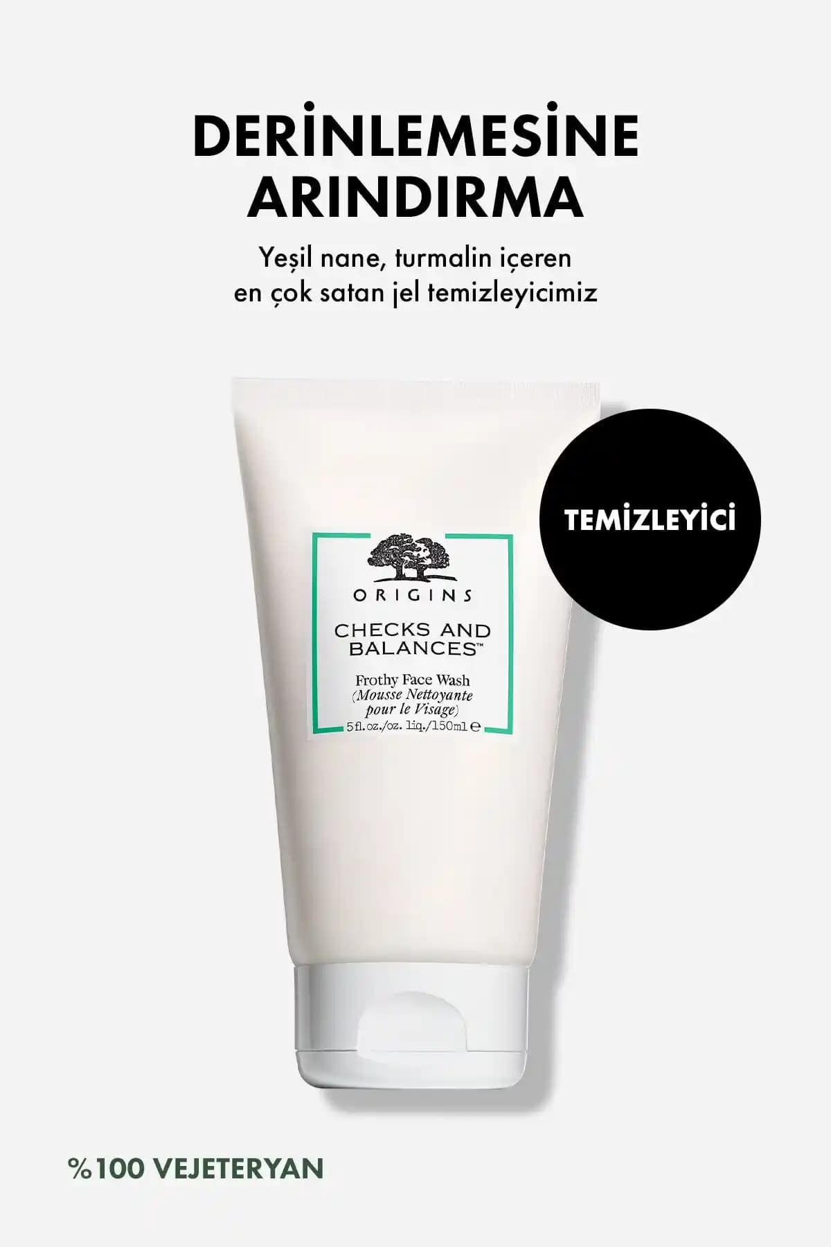 Origins Checks And Balance Köpüren Yüz Yıkama Jeli: Hassas ve Tüm Cilt Tipleri İçin Güvenilir Temizlik Ürünü