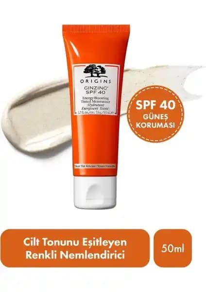 Origins Ginzing SPF 40 ile Ciltte Enerjik ve Parlak Görünüm Sağlayan Çok Amaçlı Nemlendirici