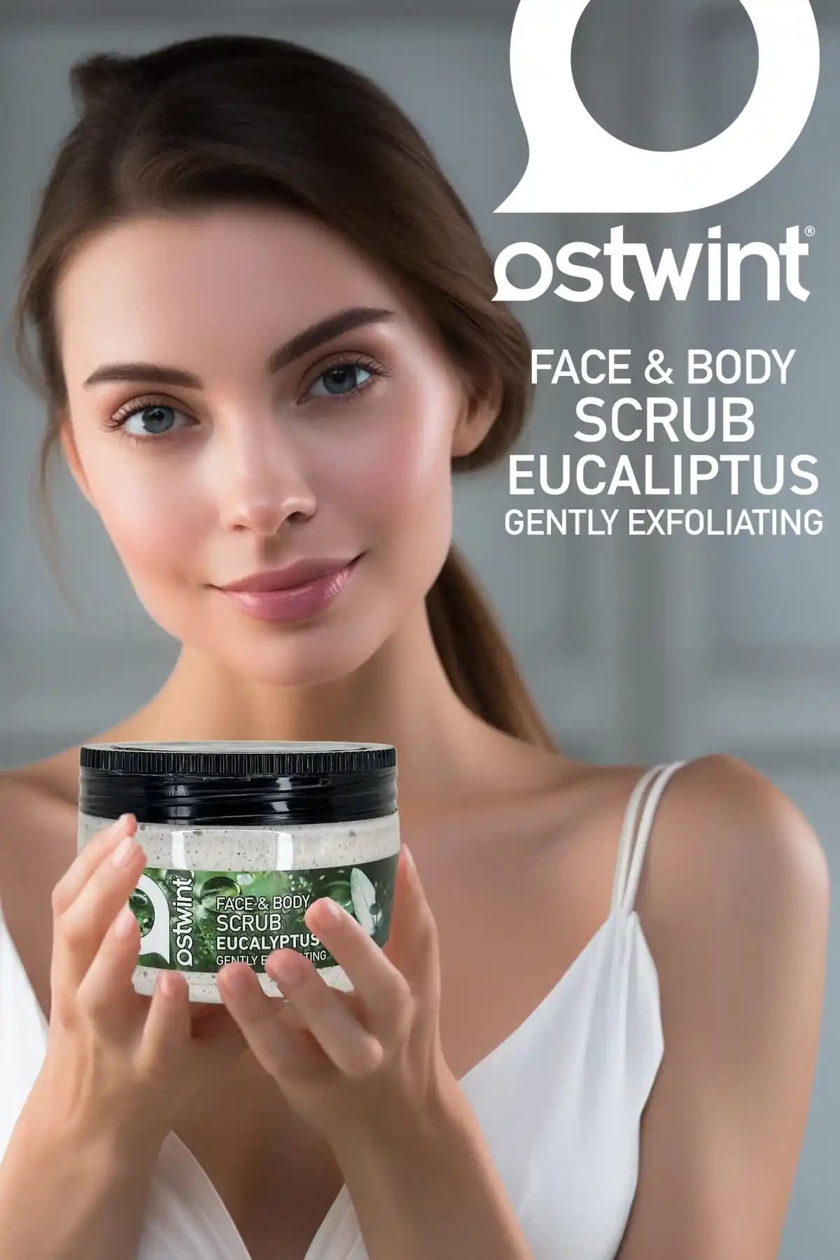 Ostwint Okaliptus Yüz ve Vücut Peeling Scrub Doğal ve Çok Yönlü Cilt Bakım Ürünü