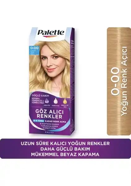Palette 0-00 Yoğun Renk Açıcı Saç Boyası: Uzun Süreli Renk ve Güçlendirme Özelliği
