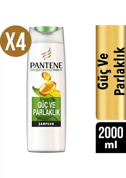 Pantene Doğal Sentez Güç ve Parlaklık Şampuanı İnce Telli Saçlar İçin Güçlendirici ve Parlaklık Sağlayan Formül