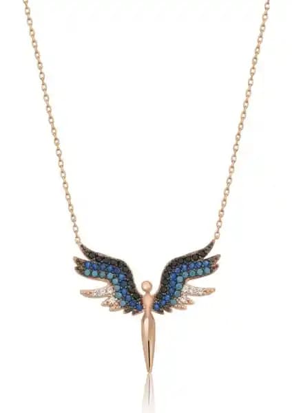 Papatya Silver Mikail Meleği Kolye 925 Ayar Gümüş Zarif ve Anlamlı Takı Tasarımı