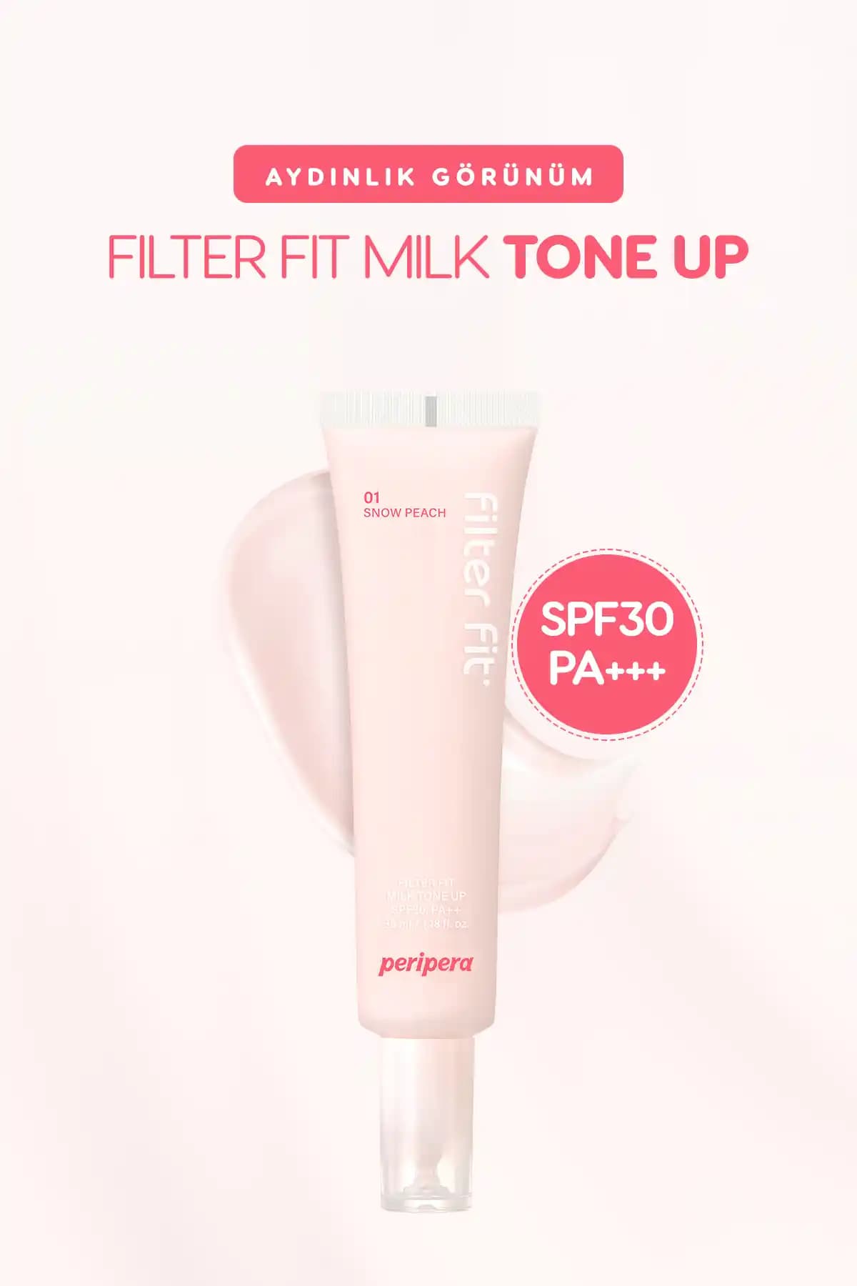Peripera Filter Fit Milk Tone Up Kremi: Günlük Kullanım İçin Doğal Parlaklık ve Güneş Koruması