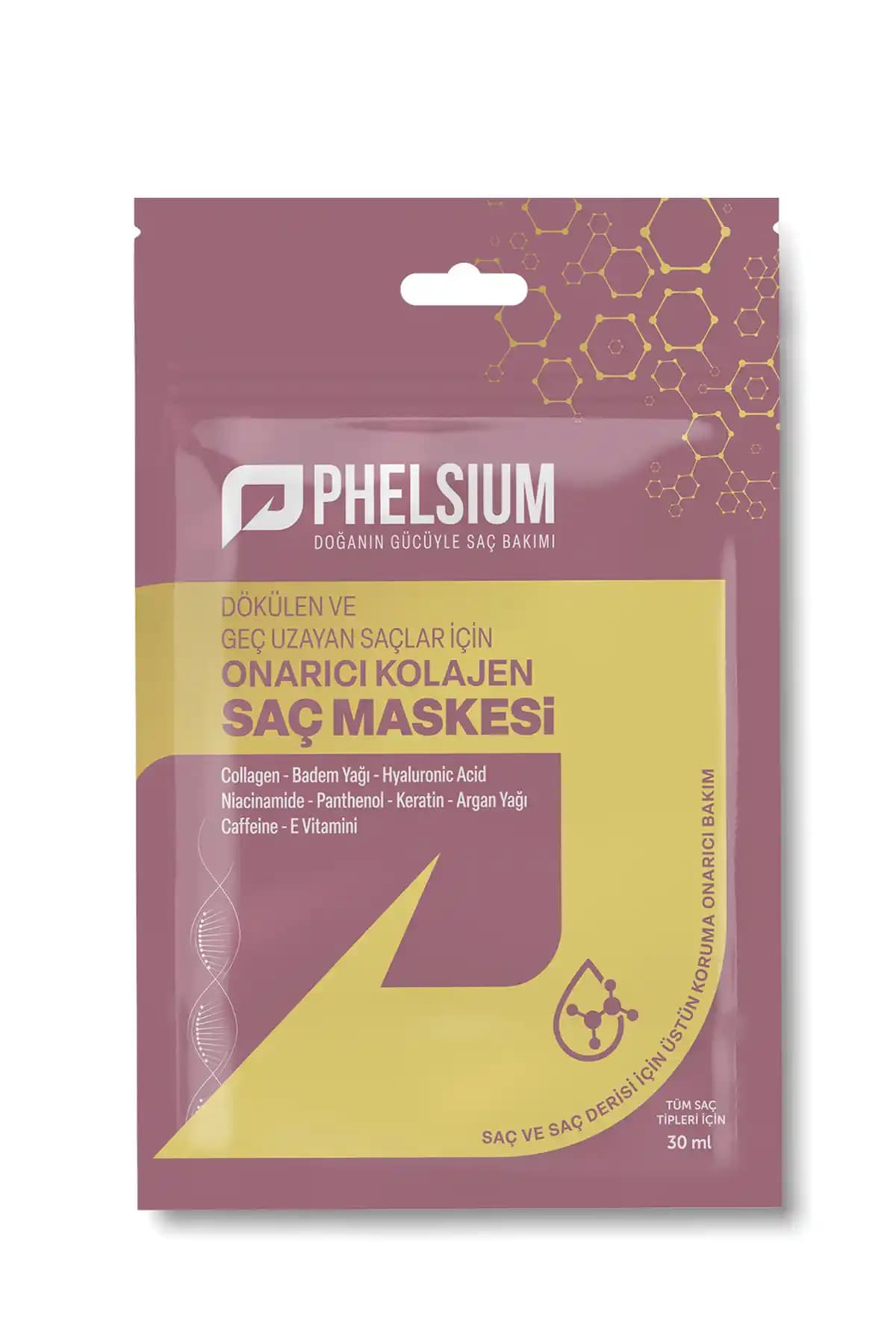 PHELSİUM Kolejen Saç Maskesi ile Saç Dökülmesine Karşı Güçlü ve Sağlıklı Uzama