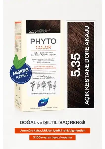 Phyto Color 5.35 Açık Kestane Dore Akaju: Doğal ve Kalıcı Saç Boyası Özellikleri ve Kullanıcı Yorumları