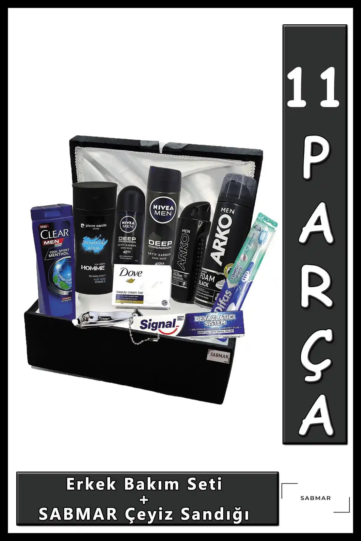 Pierre Cardin Erkek Bakım Seti Damat Bohçası Şık ve Fonksiyonel Tasarım