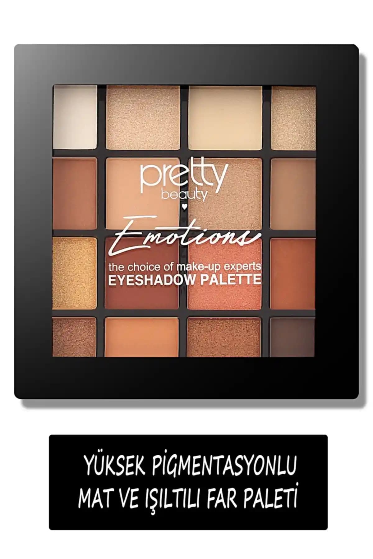 Pretty Beauty Emotions 16'lı Göz Farı Paleti Renk Çeşitliliği ve Kullanım Avantajları