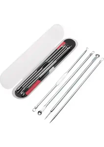 Pudra Shine Pudrashine Siyah Nokta Temizleme Seti Paslanmaz Çelikle Uzun Ömürlü Cilt Bakımı